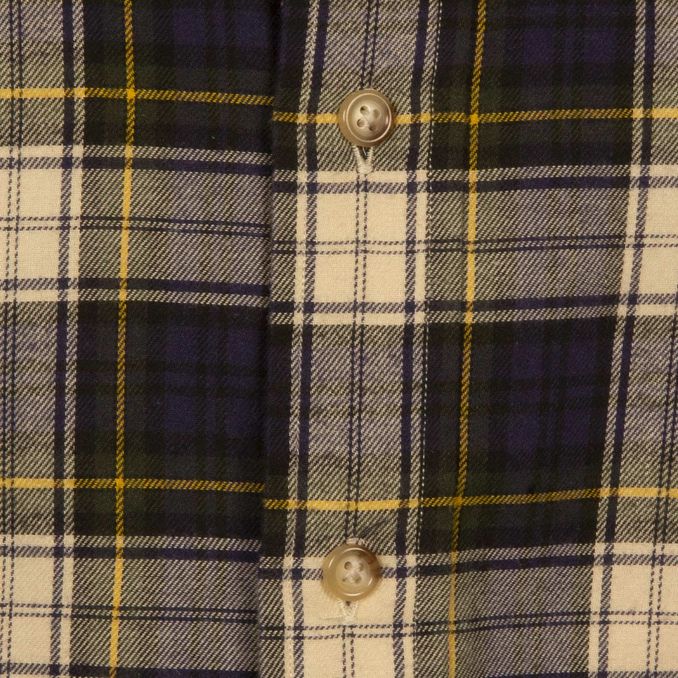 CAMICIA SCOZZESE Uomo Blu Panna 