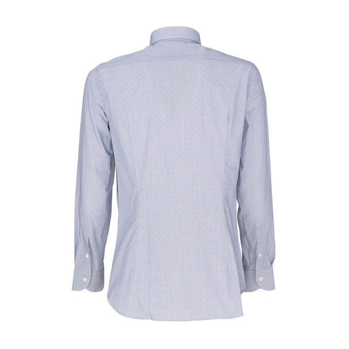 CAMICIA SLIM MICROPOIS Uomo Azzurro Multicolor
