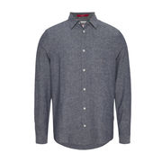 CAMICIA SOLID LINEN BLEND Uomo Twilight Navy CAMICIA SOLID LINEN BLEND Uomo Twilight Navy