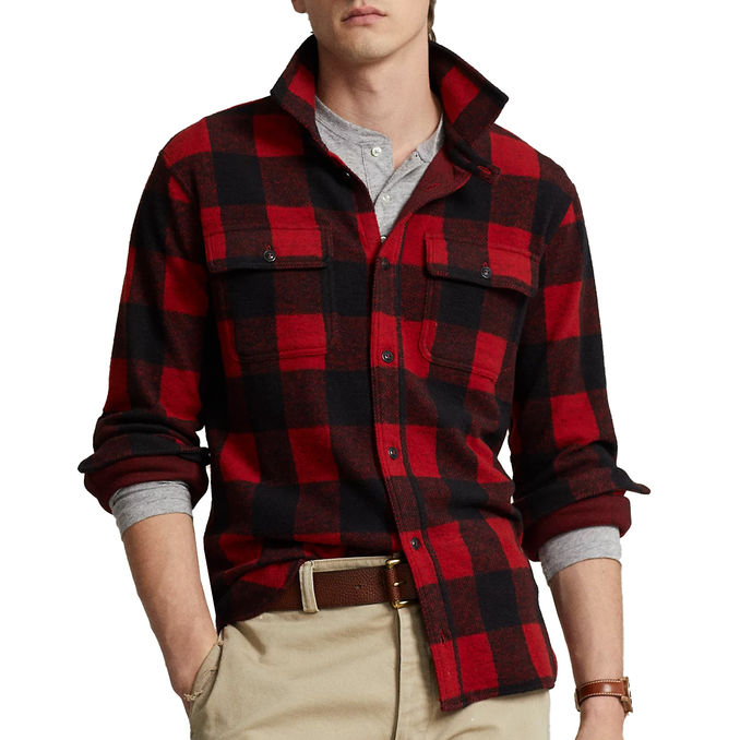 CAMICIA SPORTIVA Uomo Madison Red Polo Black