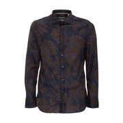 CAMICIA STAMPA BOTANICA Uomo Navy Moro CAMICIA STAMPA BOTANICA Uomo Navy Moro