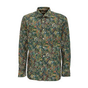 CAMICIA STAMPA BOTANICA Uomo Verde Militare CAMICIA STAMPA BOTANICA Uomo Verde Militare