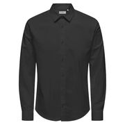 CAMICIA STRETCH Uomo Nero CAMICIA STRETCH Uomo Nero