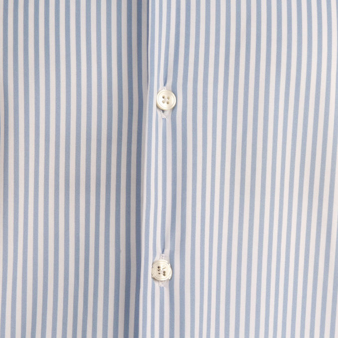 CAMICIA TESSUTO TECNICO Uomo Bianco Azzurro