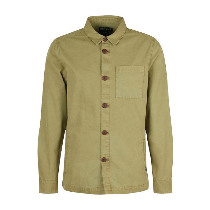 CAMICIA WASHED OVERSHIRT Uomo Bleached Olive