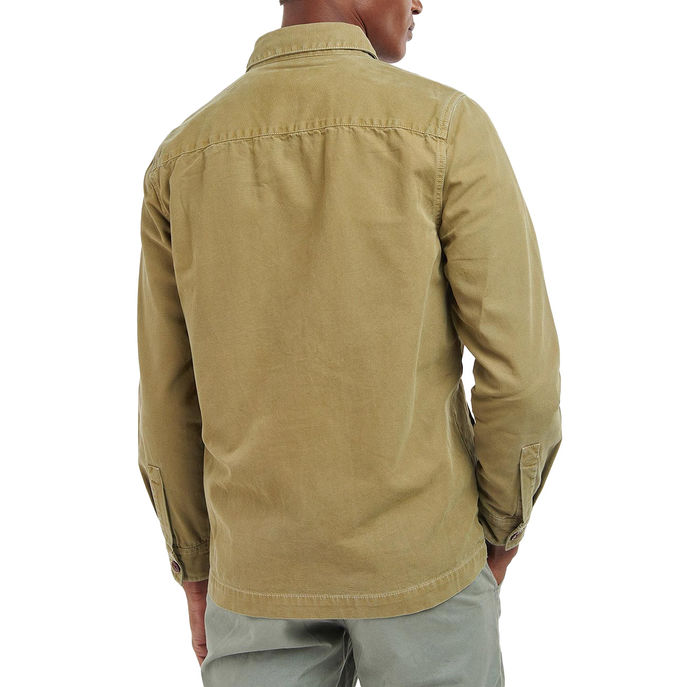 CAMICIA WASHED OVERSHIRT Uomo Bleached Olive