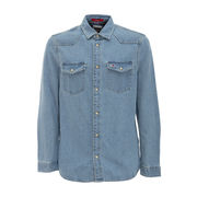 CAMICIA WESTERN IN DENIM Uomo Light Indigo CAMICIA WESTERN IN DENIM Uomo Light Indigo