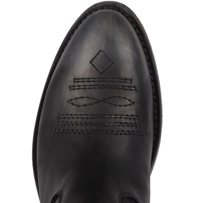 CAMPEROS IN PELLE CON BORCHIETTE E STELLA GLITTER Donna Nero Rosso