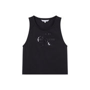 CANOTTA CON LOGO LUCIDO IN COTONE BIOLOGICO Donna CK Black CANOTTA CON LOGO LUCIDO IN COTONE BIOLOGICO Donna CK Black