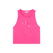 CANOTTA CON LOGO LUCIDO IN COTONE BIOLOGICO Donna Party Pink CANOTTA CON LOGO LUCIDO IN COTONE BIOLOGICO Donna Party Pink