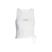 CANOTTA CORDONCINO E RUCHES Donna Ancient White CANOTTA CORDONCINO E RUCHES Donna Ancient White