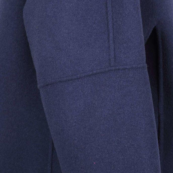 CAPPA RAPACE CON CAPPUCCIO IN LANA Donna Blu cobalto