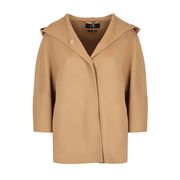 CAPPA RAPACE CON CAPPUCCIO IN LANA Donna Cammello CAPPA RAPACE CON CAPPUCCIO IN LANA Donna Cammello