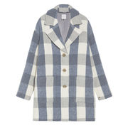 CAPPOTTO CORAZZA Donna Verde Check azzurro CAPPOTTO CORAZZA Donna Verde Check azzurro