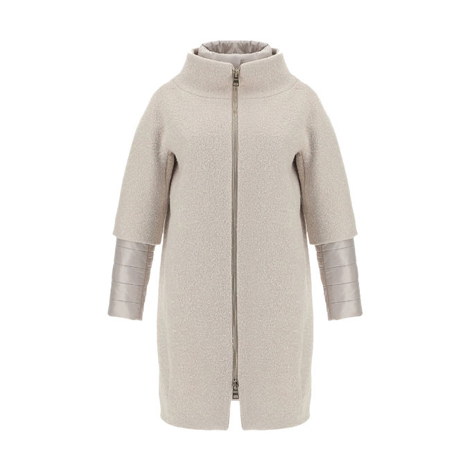 CAPPOTTO CURLY CON NYLON Donna Chantilly