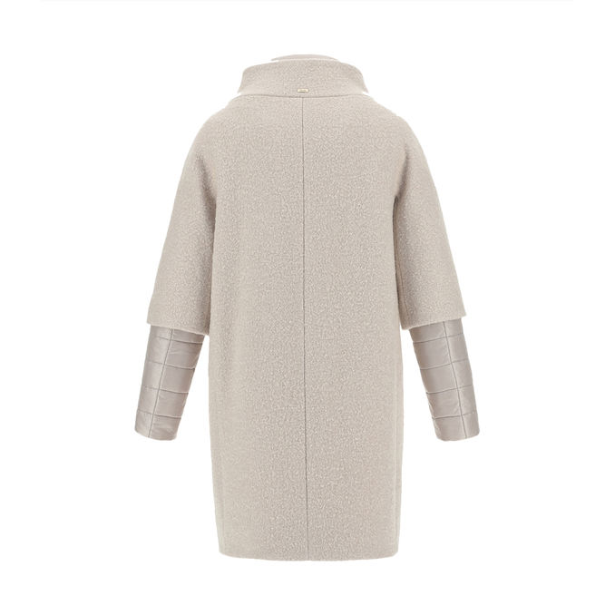CAPPOTTO CURLY CON NYLON Donna Chantilly