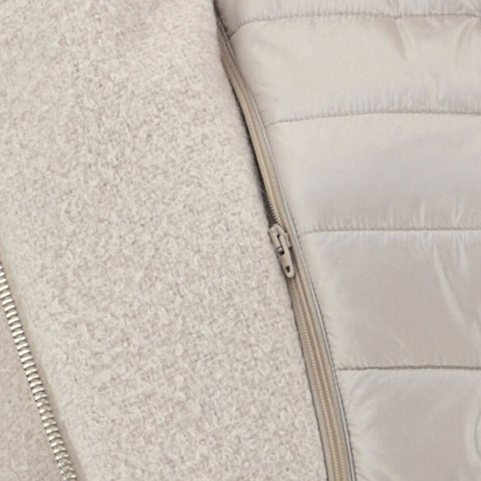 CAPPOTTO CURLY CON NYLON Donna Chantilly