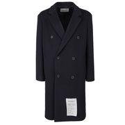 CAPPOTTO DOPPIO PETTO LUNGO Uomo Blu Navy CAPPOTTO DOPPIO PETTO LUNGO Uomo Blu Navy