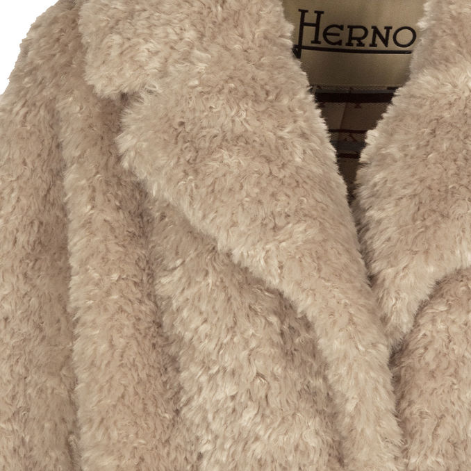 CAPPOTTO ECOPELLICCIA TEDDY Donna Chantilly