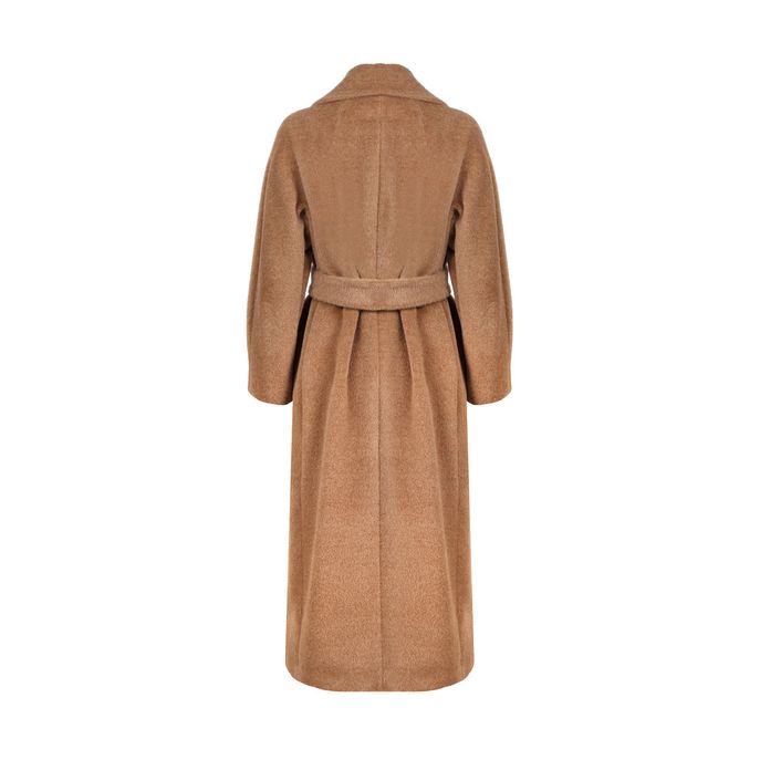 CAPPOTTO ELVY CON CINTURA IN MISTO LANA E ALPACA Donna Cammello