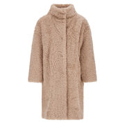 CAPPOTTO IN CURLY FAUX FUR Donna Chantilly CAPPOTTO IN CURLY FAUX FUR Donna Chantilly