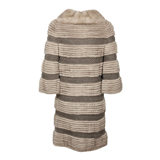 CAPPOTTO IN VISONE Donna Tortora 