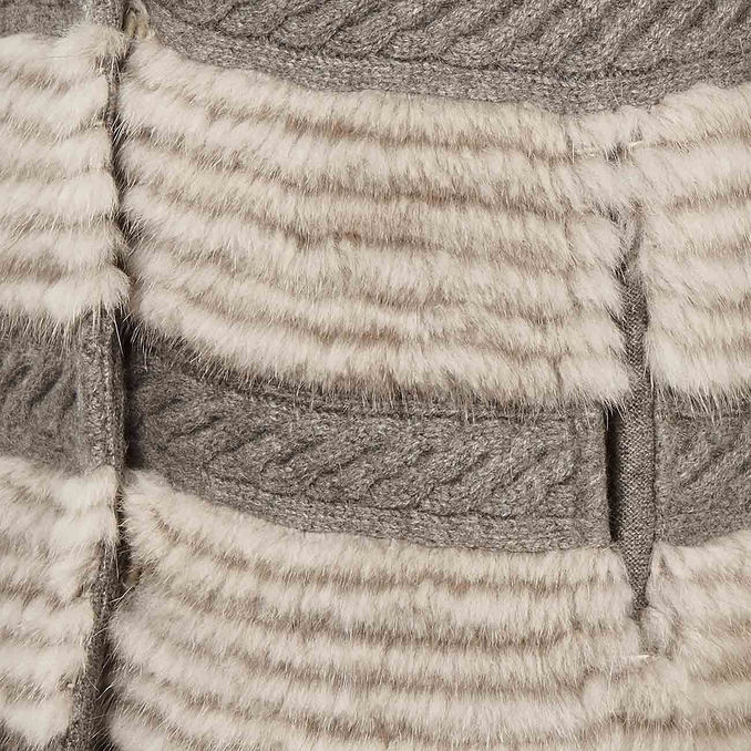 CAPPOTTO IN VISONE Donna Tortora 