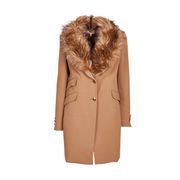 CAPPOTTO JOLUKAECO CON COLLO IN ECOPELLICCIA Donna Cammello CAPPOTTO JOLUKAECO CON COLLO IN ECOPELLICCIA Donna Cammello