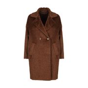 CAPPOTTO JUMS DOPPIOPETTO IN SPAZZOLINO Donna Moro CAPPOTTO JUMS DOPPIOPETTO IN SPAZZOLINO Donna Moro