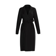 CAPPOTTO LUNGO SCUOLA A VESTAGLIA Donna Nero CAPPOTTO LUNGO SCUOLA A VESTAGLIA Donna Nero