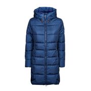 CAPPOTTO LUNGO TRAPUNTATO CON CAPPUCCIO Donna Navy Blu CAPPOTTO LUNGO TRAPUNTATO CON CAPPUCCIO Donna Navy Blu