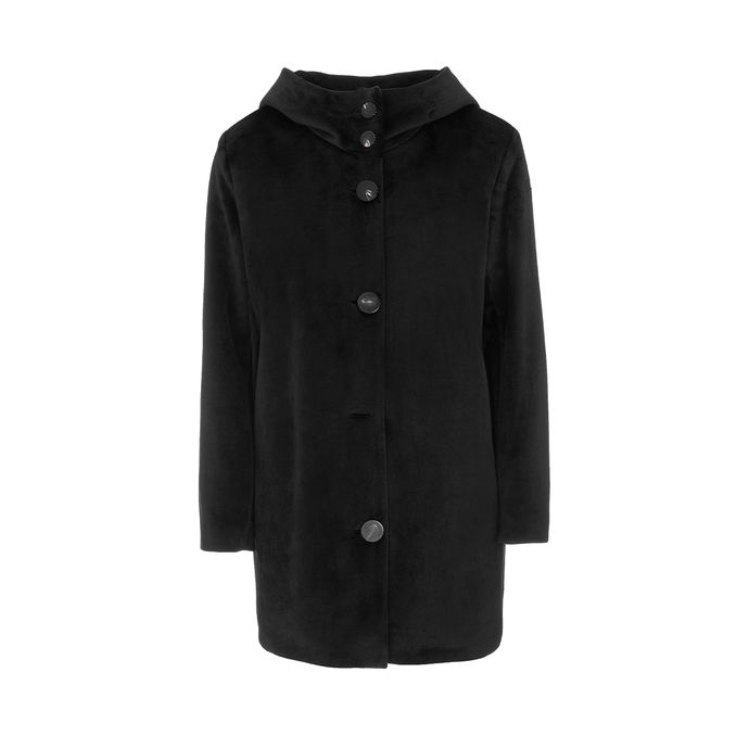 CAPPOTTO NEO VELVET PARKA LADY Donna Nero