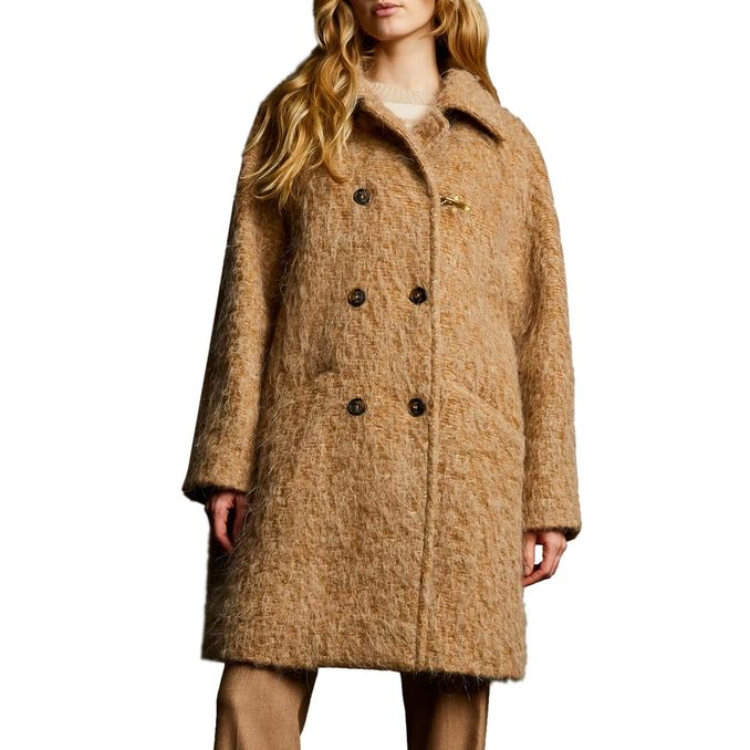 CAPPOTTO OVER ALPACA E MOHAIR Donna Cappuccino 