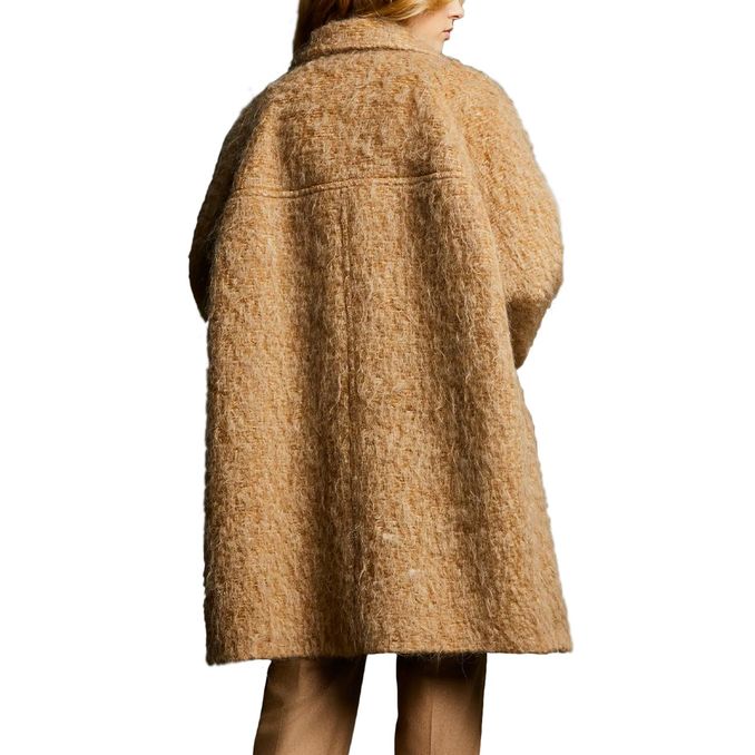 CAPPOTTO OVER ALPACA E MOHAIR Donna Cappuccino 