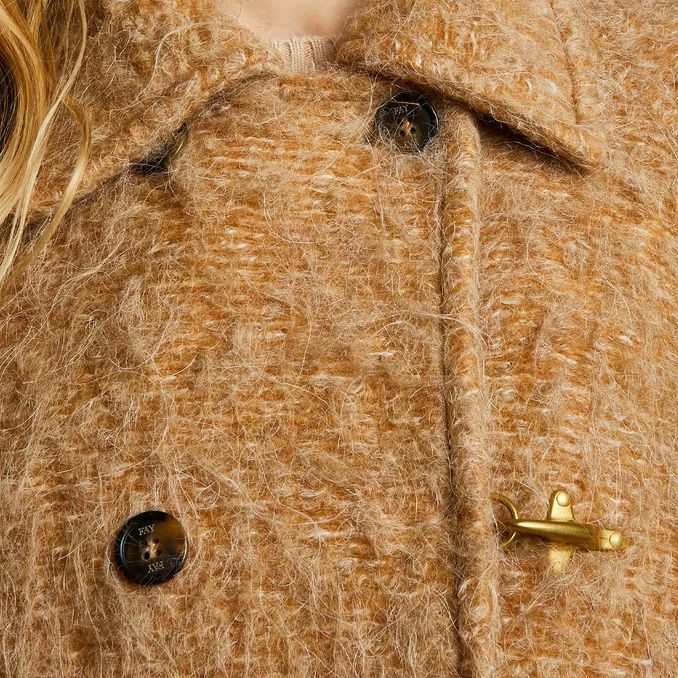 CAPPOTTO OVER ALPACA E MOHAIR Donna Cappuccino 