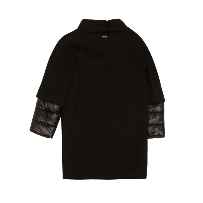 CAPPOTTO OVETTO COLLO ALTO Bimba Nero Lurex