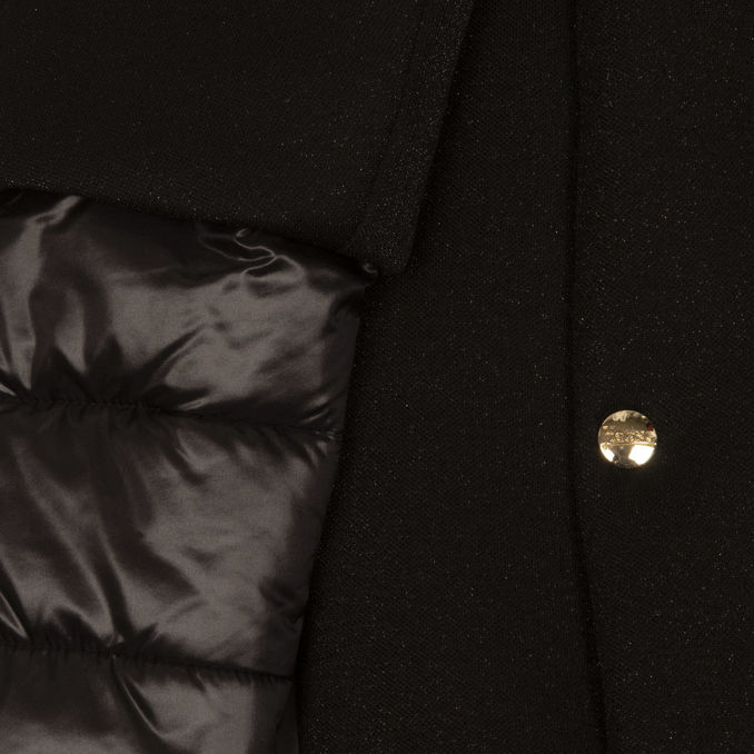 CAPPOTTO OVETTO COLLO ALTO Bimba Nero Lurex