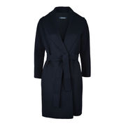 CAPPOTTO SCIALLATO MESSI IN LANA DOPPIATA CON CINTURA Donna Blu CAPPOTTO SCIALLATO MESSI IN LANA DOPPIATA CON CINTURA Donna Blu