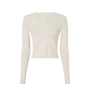 CARDIGAN ASYM BUTTON DOWN Donna Classic Beige CARDIGAN ASYM BUTTON DOWN Donna Classic Beige