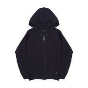 CARDIGAN CON CAPPUCCIO IN COTONE E CASHMERE Bambino Blu navy CARDIGAN CON CAPPUCCIO IN COTONE E CASHMERE Bambino Blu navy