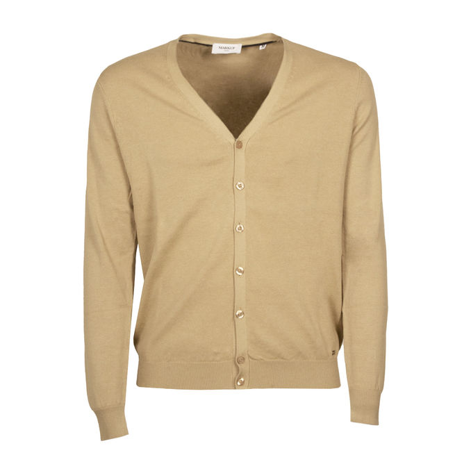 CARDIGAN IN COTONE Uomo Corda