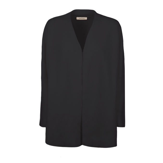 CARDIGAN IN LANA Donna Blu Navy