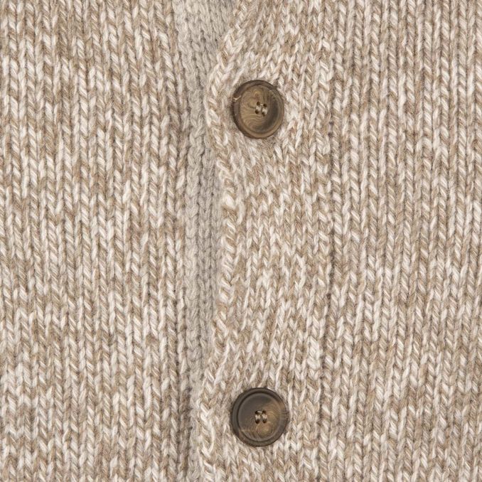 CARDIGAN IN LANA Uomo Tortora Grigio Melange