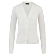 CARDIGAN IN VISCOSA BIANCO CARDIGAN IN VISCOSA BIANCO