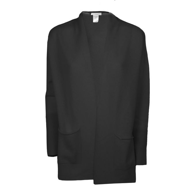 CARDIGAN LUNGO IN CASHMERE Donna Black