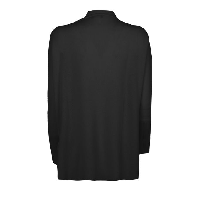 CARDIGAN LUNGO IN CASHMERE Donna Black