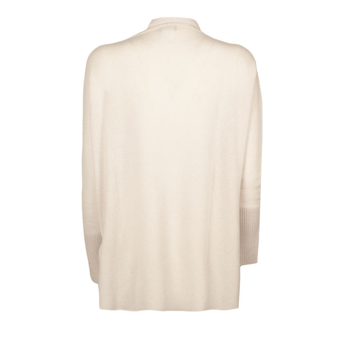 CARDIGAN LUNGO IN CASHMERE Donna Grigio Chiaro