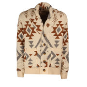 CARDIGAN MISTO CASHMERE Uomo Uxmal Crema Cammello CARDIGAN MISTO CASHMERE Uomo Uxmal Crema Cammello