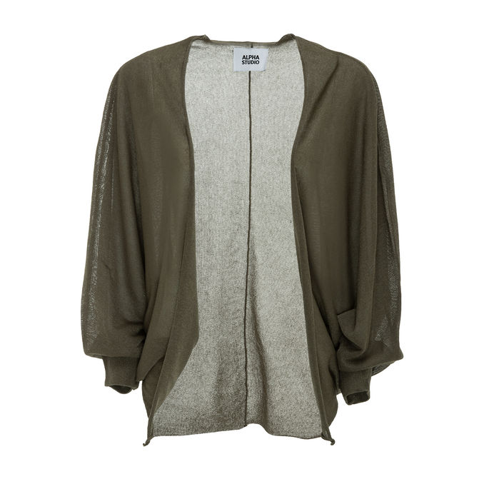 CARDIGAN WET LOOK Donna Radice