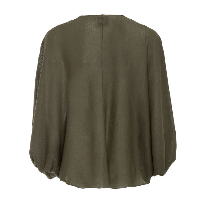 CARDIGAN WET LOOK Donna Radice